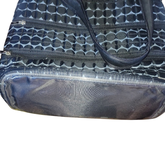 Lug Taxicab Black Pattern Quilted Purse Travel Storage Pockets Diaper Tote Bag - Picture 13 of 13